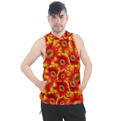 Gerbera Flowers Blossom Bloom Men s Sleeveless Hoodie by Amaryn4rt