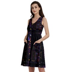 Hong Kong China Asia Skyscraper Sleeveless Dress With Pocket