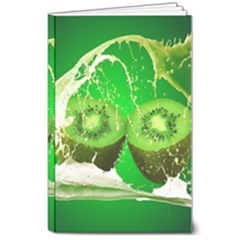 Kiwi Fruit Vitamins Healthy Cut 8  X 10  Softcover Notebook