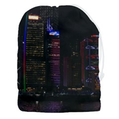 Hong Kong China Asia Skyscraper Drawstring Pouch (3xl) by Amaryn4rt