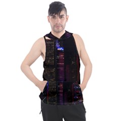 Hong Kong China Asia Skyscraper Men s Sleeveless Hoodie by Amaryn4rt