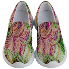 Colorful Design Acrylic Canvas Kids Lightweight Slip Ons by Amaryn4rt