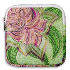 Colorful Design Acrylic Canvas Mini Square Pouch