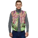 Colorful Design Acrylic Canvas Men s Button Up Puffer Vest	 View1