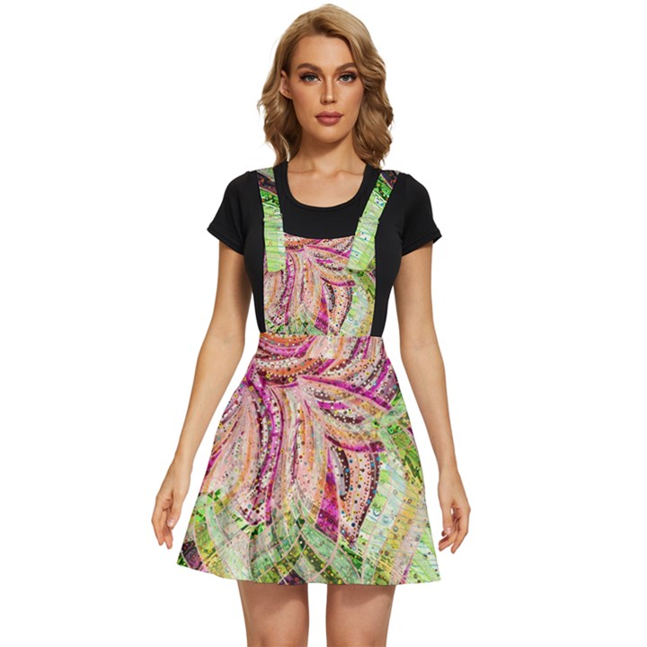 Colorful Design Acrylic Canvas Apron Dress