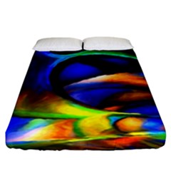 Light Texture Abstract Background Fitted Sheet (king Size) by Amaryn4rt