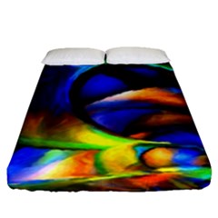 Light Texture Abstract Background Fitted Sheet (queen Size) by Amaryn4rt