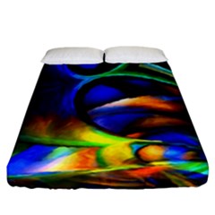 Light Texture Abstract Background Fitted Sheet (california King Size) by Amaryn4rt