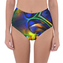 Light Texture Abstract Background Reversible High-waist Bikini Bottoms by Amaryn4rt