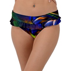 Light Texture Abstract Background Frill Bikini Bottoms by Amaryn4rt