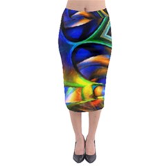 Light Texture Abstract Background Midi Pencil Skirt by Amaryn4rt