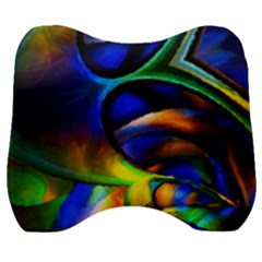 Light Texture Abstract Background Velour Head Support Cushion by Amaryn4rt