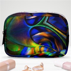 Light Texture Abstract Background Make Up Pouch (small) by Amaryn4rt