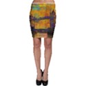 London Tower Abstract Bridge Bodycon Skirt View1