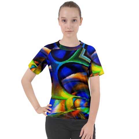 Light Texture Abstract Background Women s Sport Raglan T-shirt by Amaryn4rt