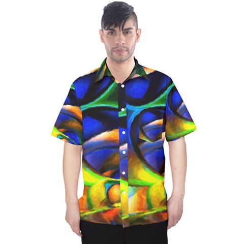 Light Texture Abstract Background Men s Hawaii Shirt by Amaryn4rt