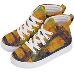 London Tower Abstract Bridge Kids  Hi-top Skate Sneakers by Amaryn4rt