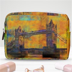 London Tower Abstract Bridge Make Up Pouch (medium) by Amaryn4rt