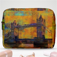 London Tower Abstract Bridge Make Up Pouch (large) by Amaryn4rt