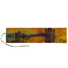 London Tower Abstract Bridge Roll Up Canvas Pencil Holder (l) by Amaryn4rt