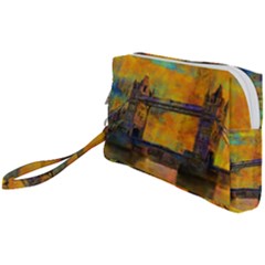 London Tower Abstract Bridge Wristlet Pouch Bag (small) by Amaryn4rt