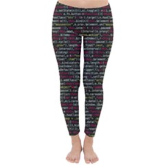 Full Frame Shot Of Abstract Pattern Classic Winter Leggings by Amaryn4rt