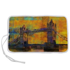 London Tower Abstract Bridge Pen Storage Case (m) by Amaryn4rt