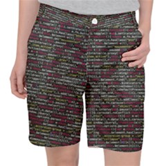 Full Frame Shot Of Abstract Pattern Women s Pocket Shorts by Amaryn4rt