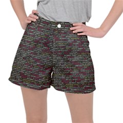 Full Frame Shot Of Abstract Pattern Women s Ripstop Shorts by Amaryn4rt