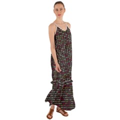 Full Frame Shot Of Abstract Pattern Cami Maxi Ruffle Chiffon Dress by Amaryn4rt