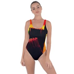 Plastic Brush Color Yellow Red Bring Sexy Back Swimsuit