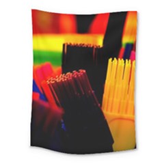 Plastic Brush Color Yellow Red Medium Tapestry by Amaryn4rt