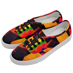 Plastic Brush Color Yellow Red Women s Classic Low Top Sneakers