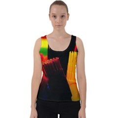 Plastic Brush Color Yellow Red Velvet Tank Top by Amaryn4rt