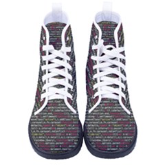 Full Frame Shot Of Abstract Pattern Kid s High-top Canvas Sneakers by Amaryn4rt