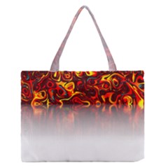 Effect Pattern Brush Red Zipper Medium Tote Bag by Amaryn4rt