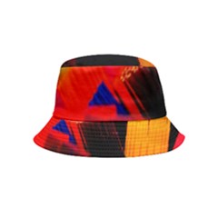 Plastic Brush Color Yellow Red Inside Out Bucket Hat (Kids)