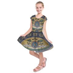 Peace Monument Werder Mountain Kids  Short Sleeve Dress by Amaryn4rt