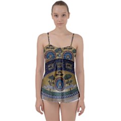 Peace Monument Werder Mountain Babydoll Tankini Top by Amaryn4rt