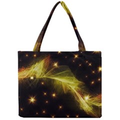 Particles Vibration Line Wave Mini Tote Bag by Amaryn4rt