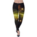 Particles Vibration Line Wave Velvet Leggings View1