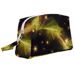 Particles Vibration Line Wave Wristlet Pouch Bag (large) by Amaryn4rt