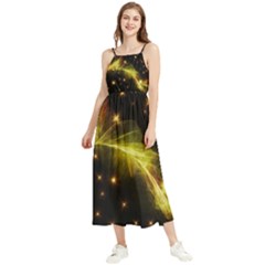 Particles Vibration Line Wave Boho Sleeveless Summer Dress by Amaryn4rt