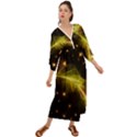 Particles Vibration Line Wave Grecian Style  Maxi Dress View1