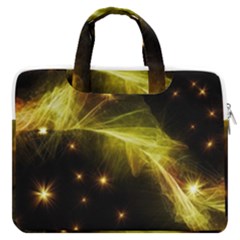 Particles Vibration Line Wave Macbook Pro 13  Double Pocket Laptop Bag by Amaryn4rt