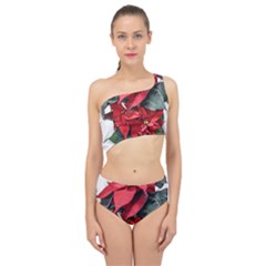 Star Of Bethlehem Star Red Spliced Up Two Piece Swimsuit by Amaryn4rt