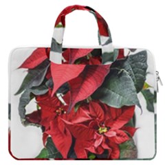 Star Of Bethlehem Star Red Macbook Pro 16  Double Pocket Laptop Bag  by Amaryn4rt