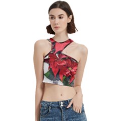 Star Of Bethlehem Star Red Cut Out Top