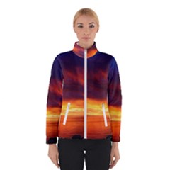 Sunset The Pacific Ocean Evening Women s Bomber Jacket by Amaryn4rt