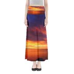 Sunset The Pacific Ocean Evening Full Length Maxi Skirt by Amaryn4rt